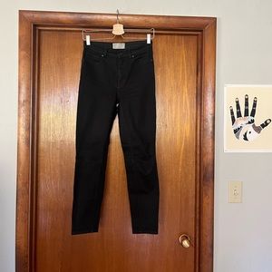 High rise skinny black Everlane jeans